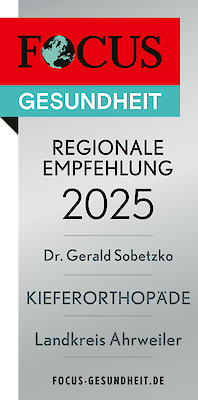 Kieferorthopäde Dr. med. dent. Sobetzko ist empfohlener Arzt 2025 auf Focus Gesundheit